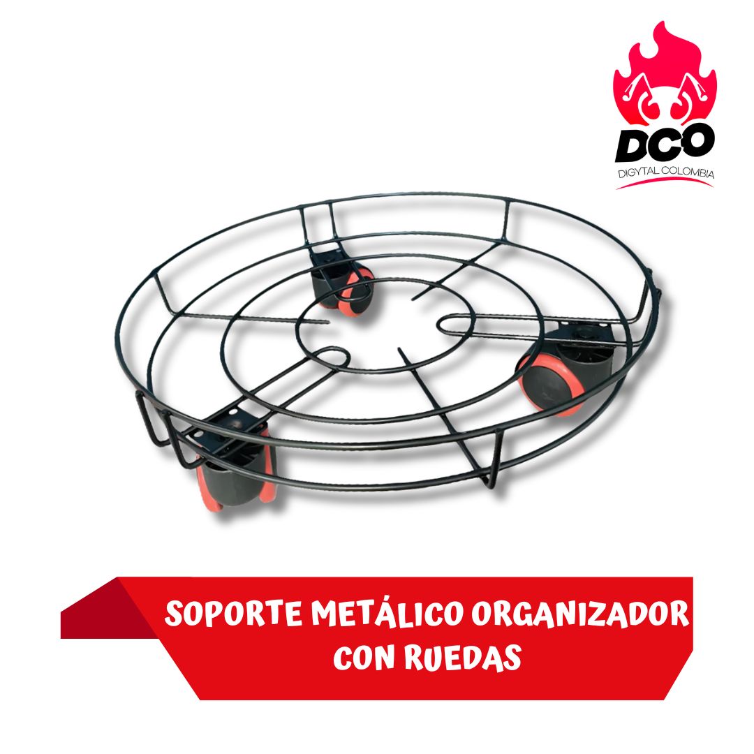 SOPORTE METÁLICO ORGANIZADOR CON RUEDAS